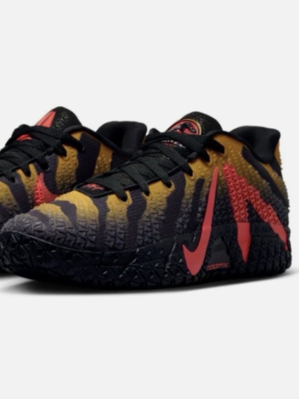 Nike Ja 3 Jurassic Park Raptor Size 10 Black Red Yellow Morant